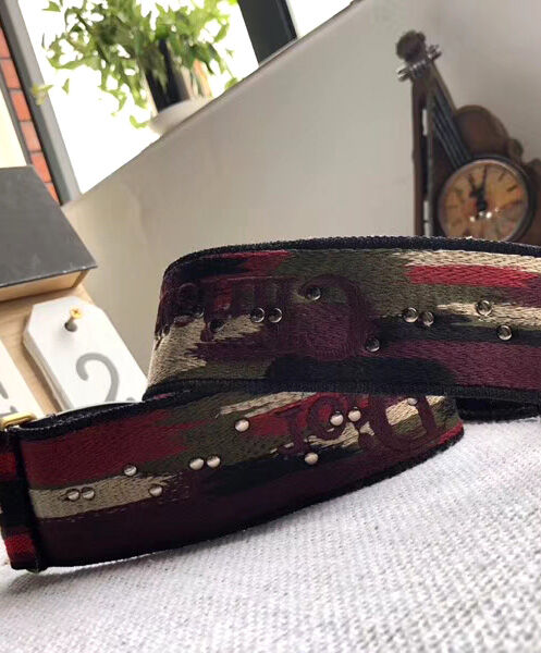 Christian Dior Bohemian inspired Shoulder Strap In Canvas Red